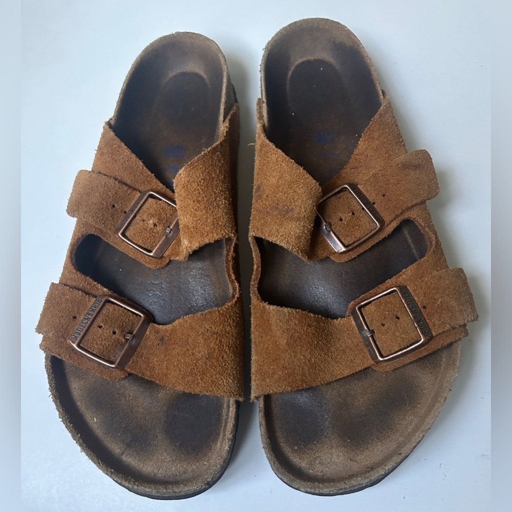 Men’s Birkenstock Arizona Suede Leather Sandals 43 M10